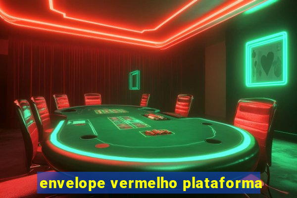 envelope vermelho plataforma